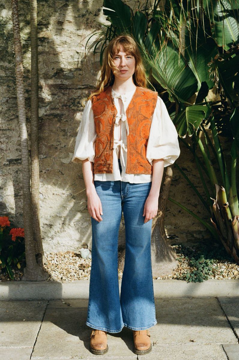 Folk Embroidered Waistcoat - Russet