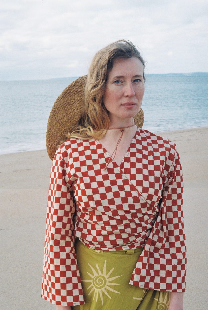 Wrap Top - Red Checkers