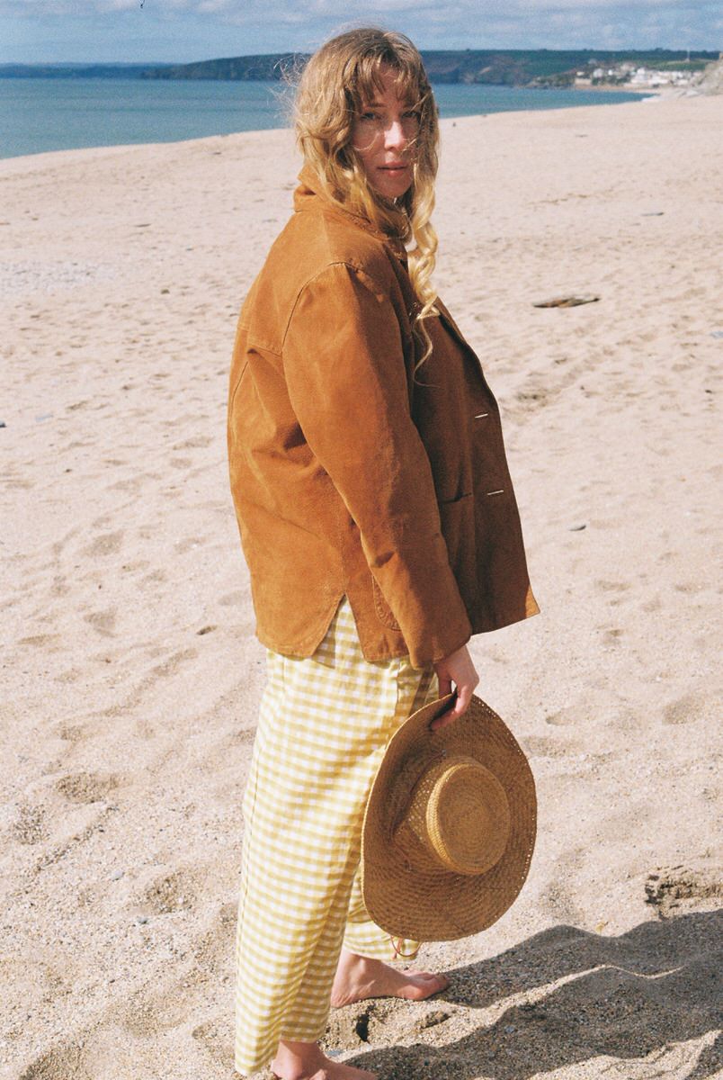 Gingham Trousers - Lemon