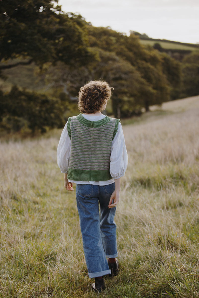 Potager's Vest - Green Crochet