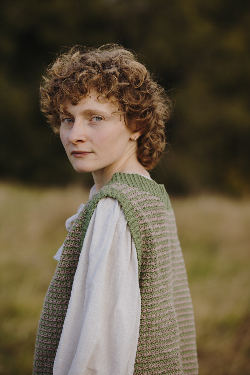 Potager's Vest - Green Crochet
