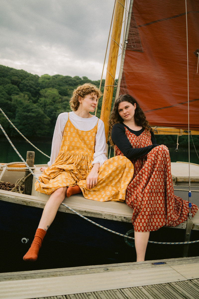 Zennor Midi Dress - Ruby
