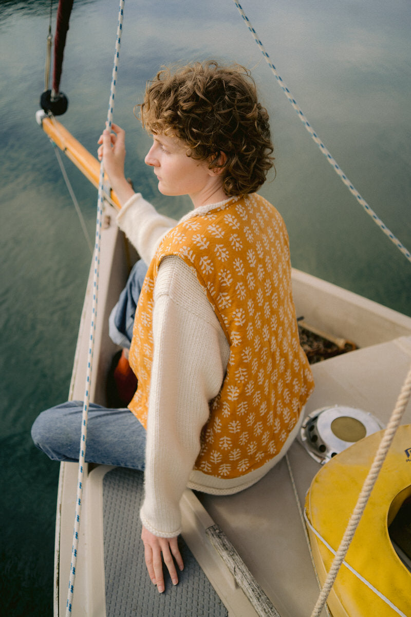 Reversible Gilet - Sunflower Dabu