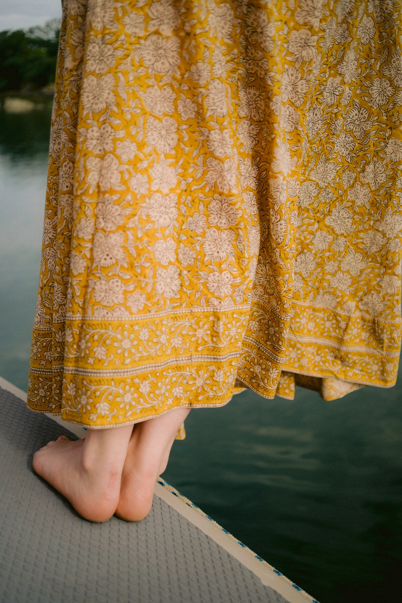 Maxi Wrap Skirt - Amber
