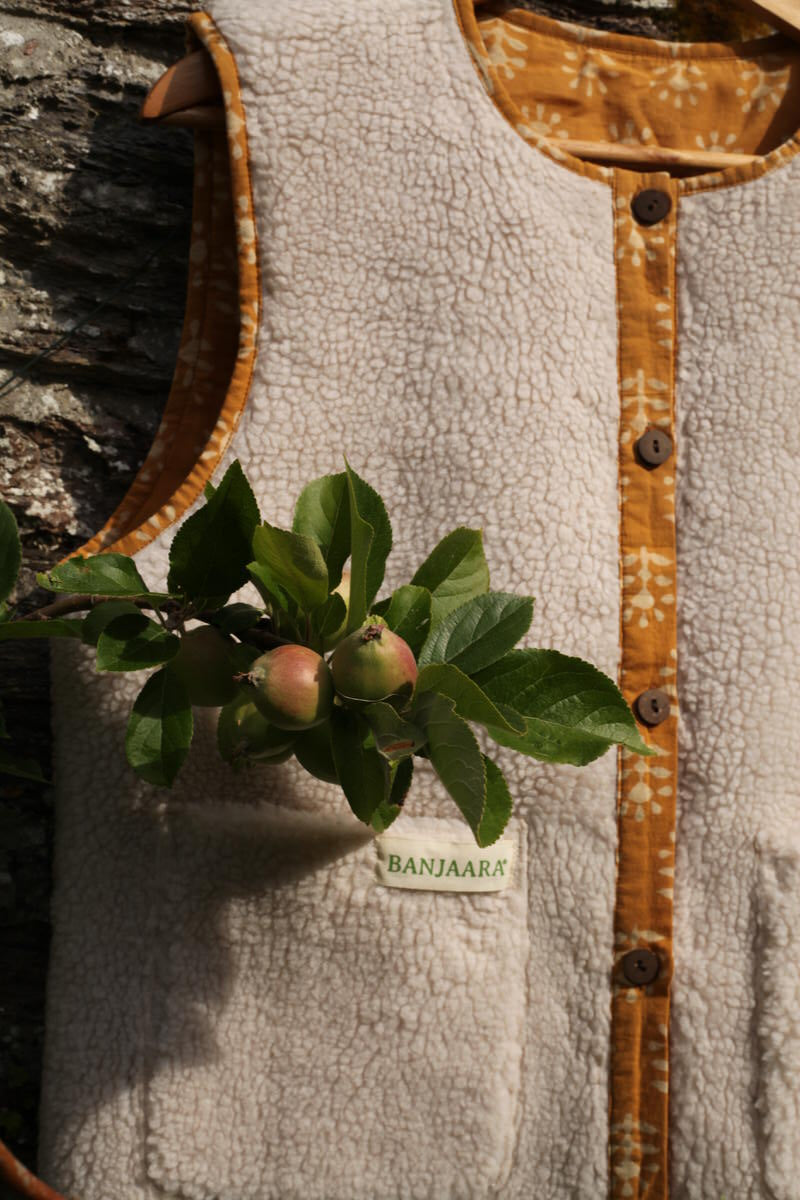 Reversible Gilet - Sunflower Dabu