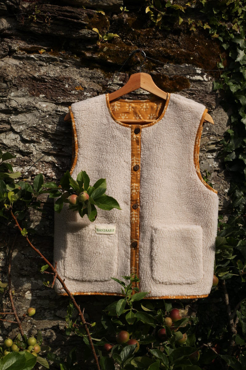 Reversible Gilet - Sunflower Dabu