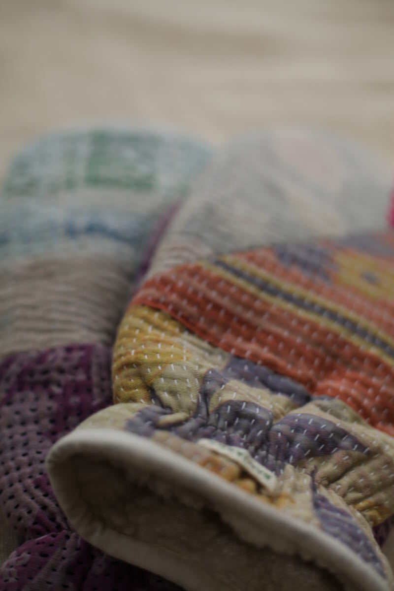Kantha Mittens